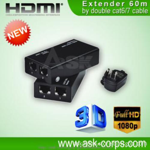 Hot HDMI Extender over 60M by cat5/6 1080p